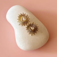 Image 1 of Heart Burst Studs - Gold
