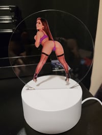 Image 3 of Jynx Maze Gorgeous Latina In Purple Bra & Booty In Thong & Fishnet Stockings Custom USB Night Light