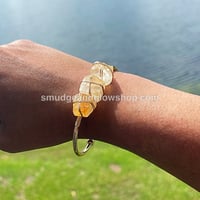 Image 20 of Raw Crystal Cuff Bangle Bracelets 