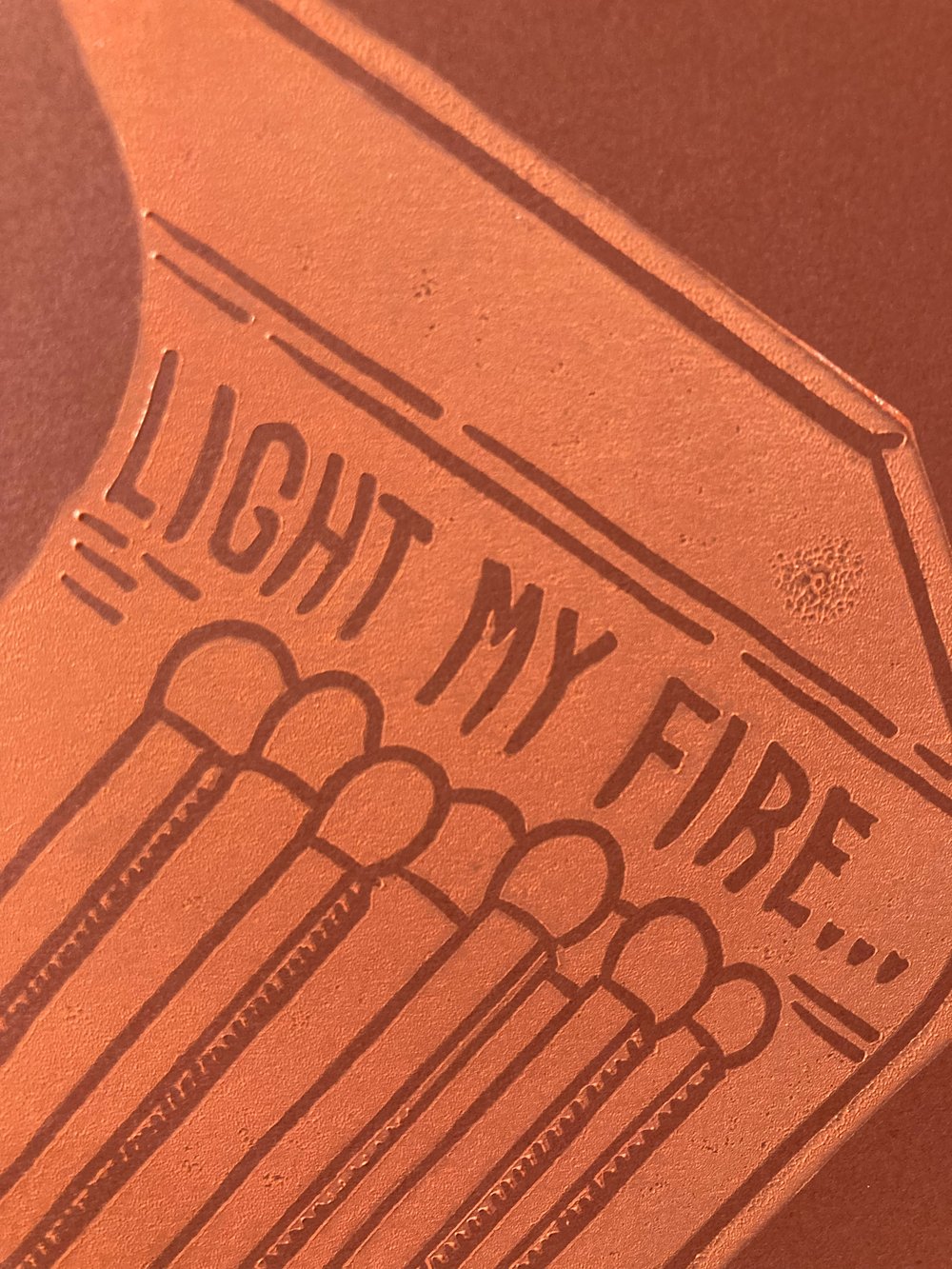 'Light My Fire' Blockprint (Limited)