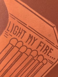 Image 2 of 'Light My Fire' Blockprint (Limited)