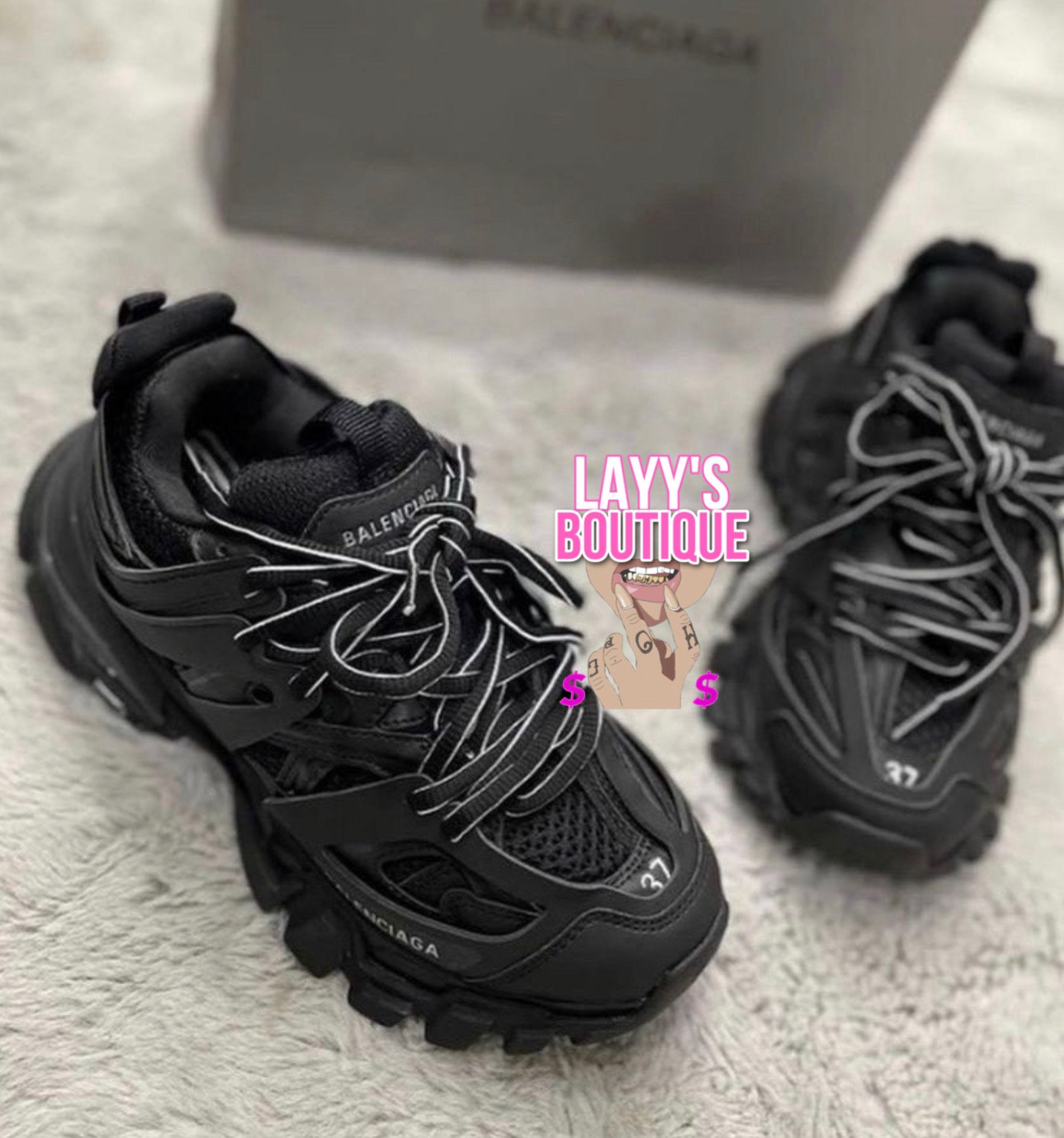 Black Balencaiga Tracks | Layys Closet