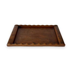 Image of WOODEN WAVE TRAY - SMALL