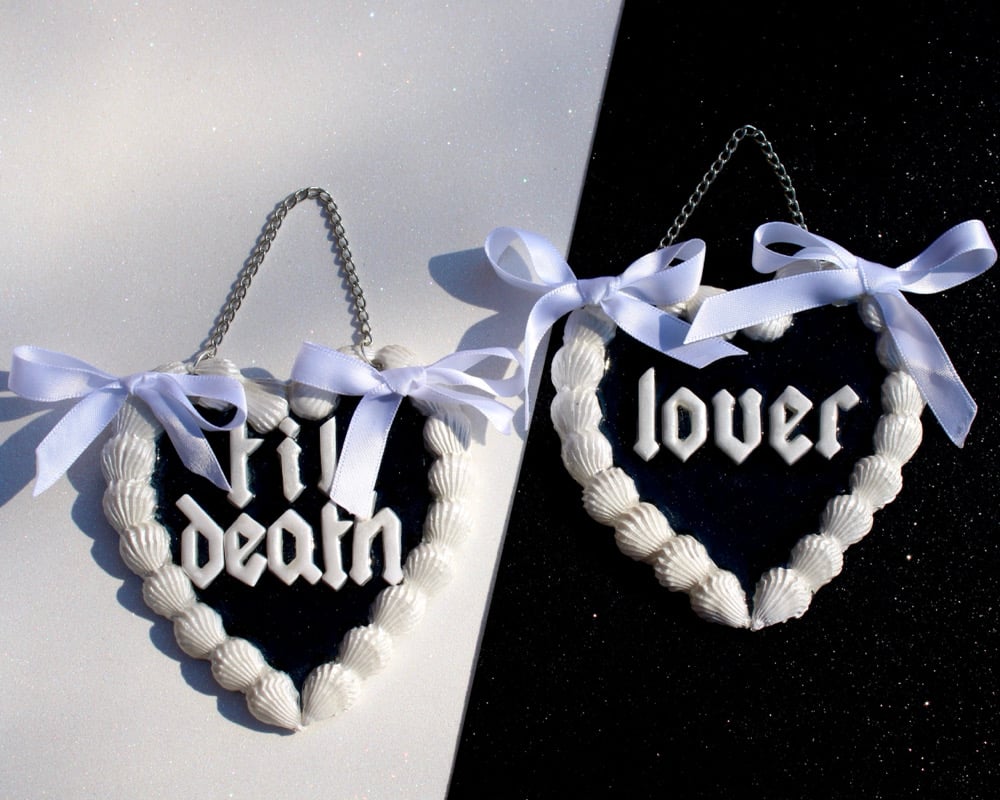 Image of Black and White VDay Wall Hanging