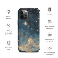 Image 12 of Celestial Night Sky Stars and Clouds Painting Tough Case for iPhone®