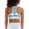 BOSSFITTED Baby Blue and White Born Pressure Sports Bra