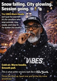 Image 1 of Vibes Black Hoodie 