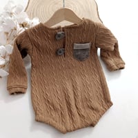 Image 1 of Photoshooting boys bodysuit |  Ari | camel | 12-15 months | 18-24 months