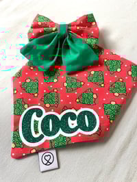 Image 8 of Personalised Christmas Bandana - Choice of Three Prints