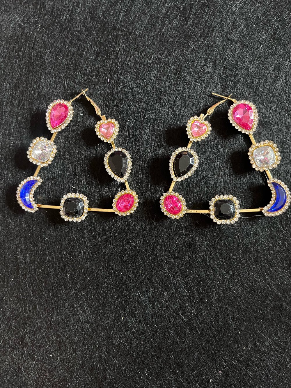 Image of Bling Triangles earrings