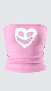 Mizzle Heart Pink Tube Top 
