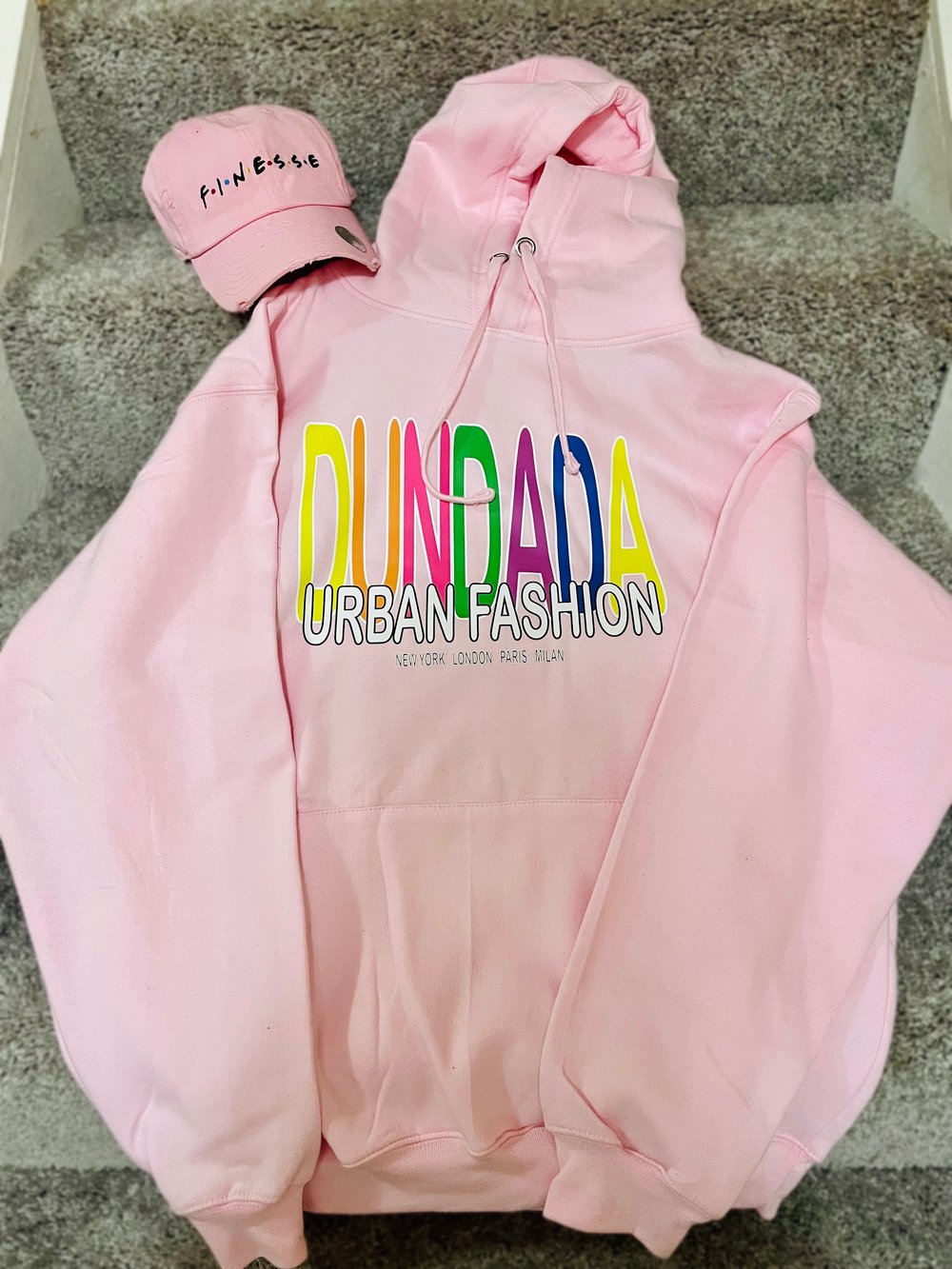 Pink Finesse hoodie - hat not included