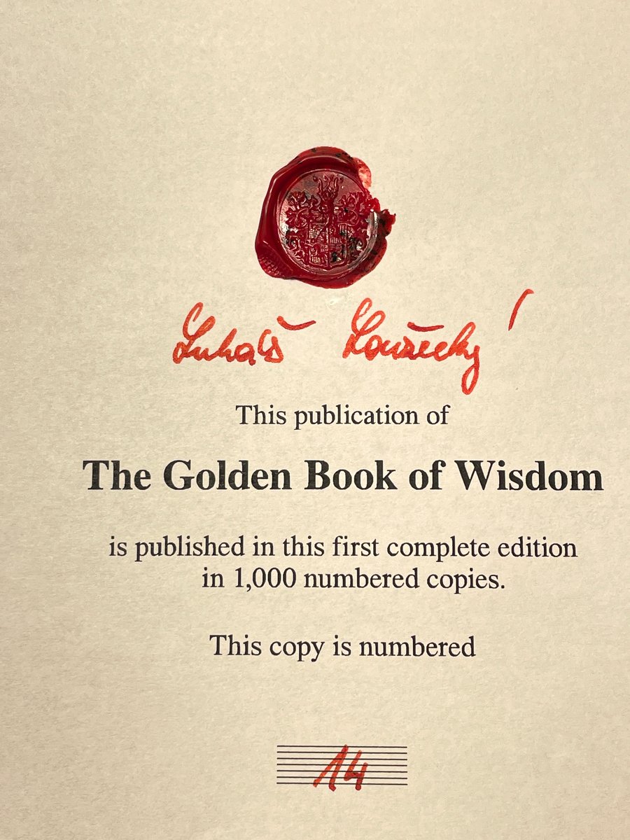 Image of Franz Bardon: The Golden Book of Wisdom - SIGNED BY EDITOR