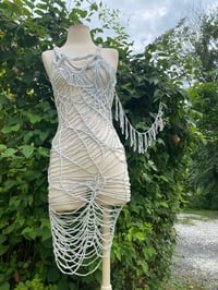 Image 5 of Abstract  String Crochet Coverup 