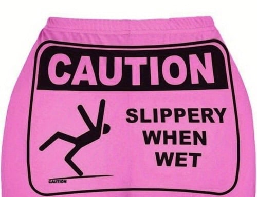 Image of Conceited Pink Slippery When Wet shorts