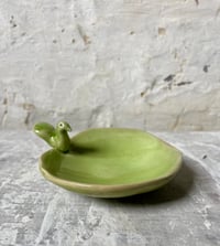 Image 1 of Animal dish - green peacock 