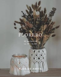 Image 1 of Taller Florero en macramé 