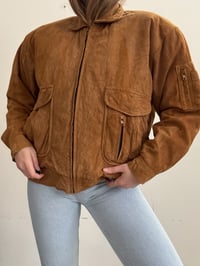 Image 5 of Vintage brown suede coat // XL