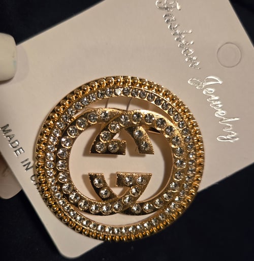 Image of Gold Fashionista Brooch
