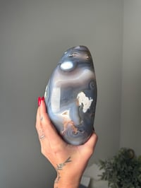 Image 3 of XXL MOSSY BANDED ORCA AGATE FREEFORM