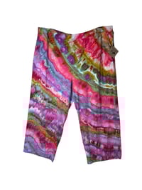 Image 2 of ♻️ UPCYCLED 2X Petite Plus Knit Pocket Pants in Euphoria Agate Ice Dye