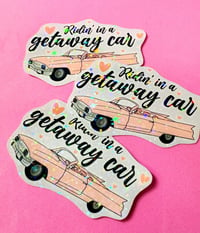 Image 1 of Getaway Car Glitter Sticker