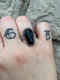 Image 3 of MTO Onyx Coffin Rings