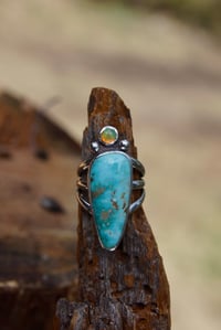 Image 1 of Old Stock Turquoise + Ethiopian Opal | Size 8
