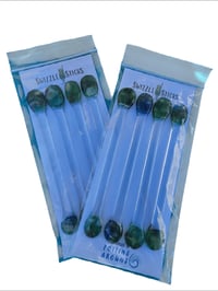 Image 1 of Fused Glass Swizzle Sticks 
