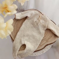 Image 2 of Newborn girls romper Amelie | beige