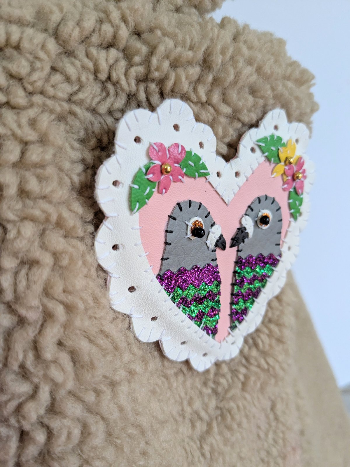 Image of Pigeon Love Bird Brooch