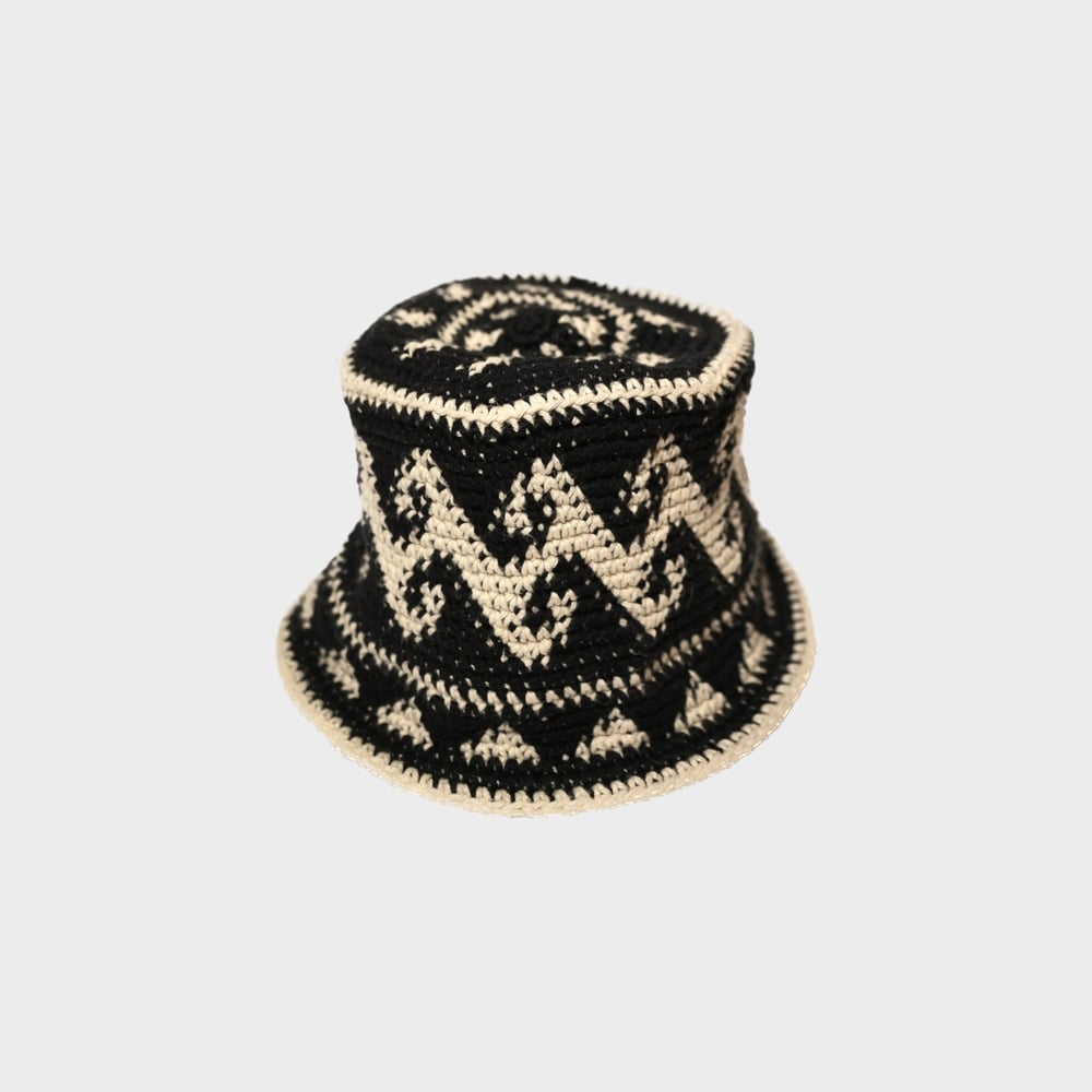 Image of Crochet Bucket Hat (Waves) (S/M)