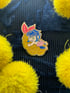 Shrimp Obsessed Boar Boy Enamel Pin Image 3