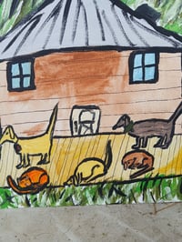Image 6 of Dogs And Cat On Porch