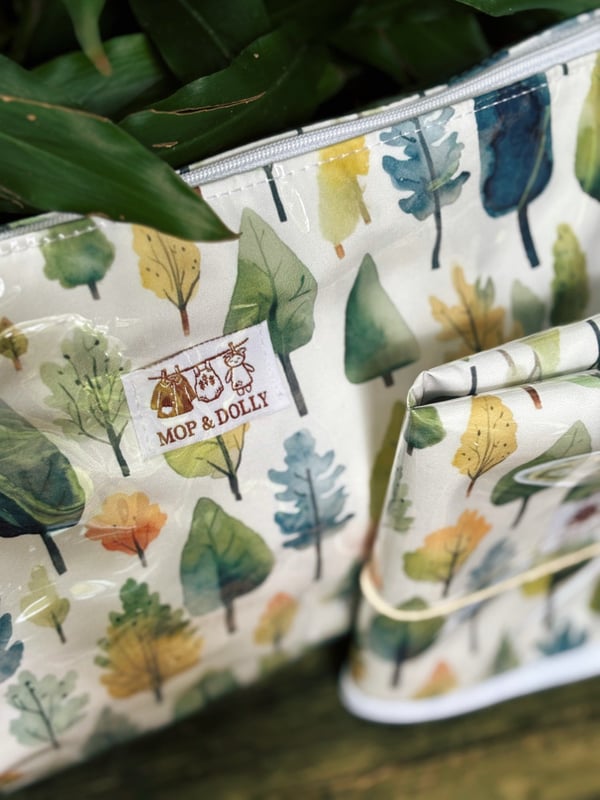 Image of Forest Nappy Pouch & Change Mat Set