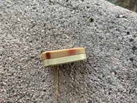 Image 2 of Vintage caramel crème micarta and brass 