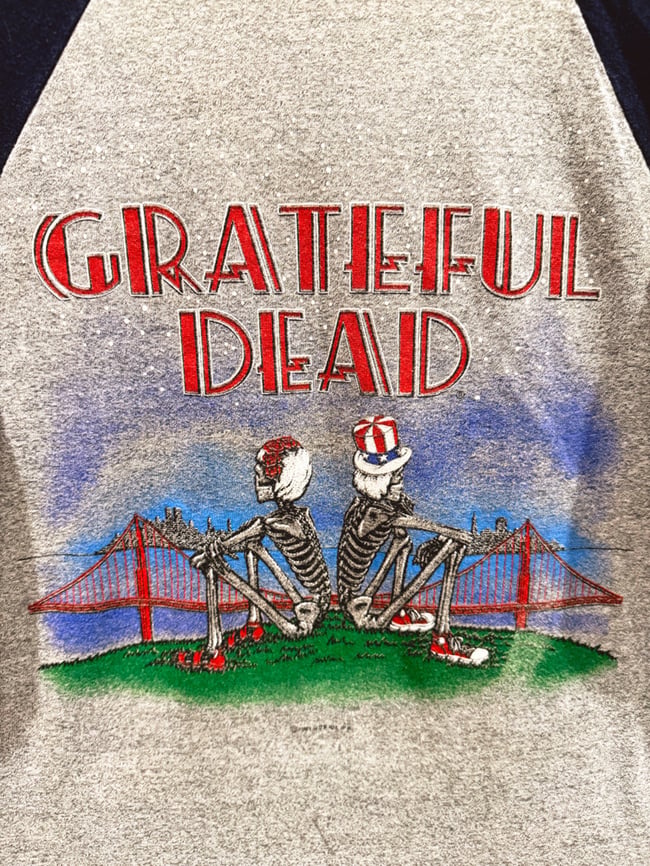 Grateful Dead 1982 Tour Ringer Shirt — Size SM