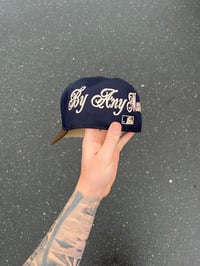 Image 2 of TAN BRIM TRI TONE  ARIZONA DIAMOND BACKS CUSTOM FITTED CAP