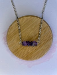 Image 2 of Amethyst Chip Necklace