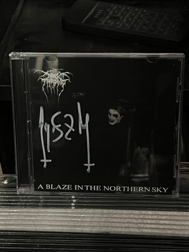 Image of CD Darkthrone «A Blaze in the Northern Sky» SIGNED