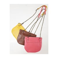 Image 1 of Flex Frame Leather Handbag/Clutch