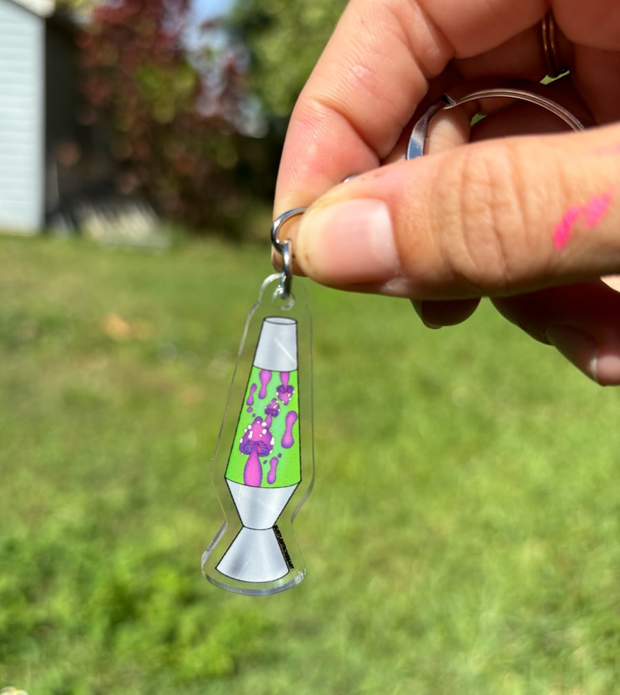 Image of Lava lamp keychain