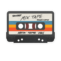 Think Deep Mix Tape Bubble-free stickers