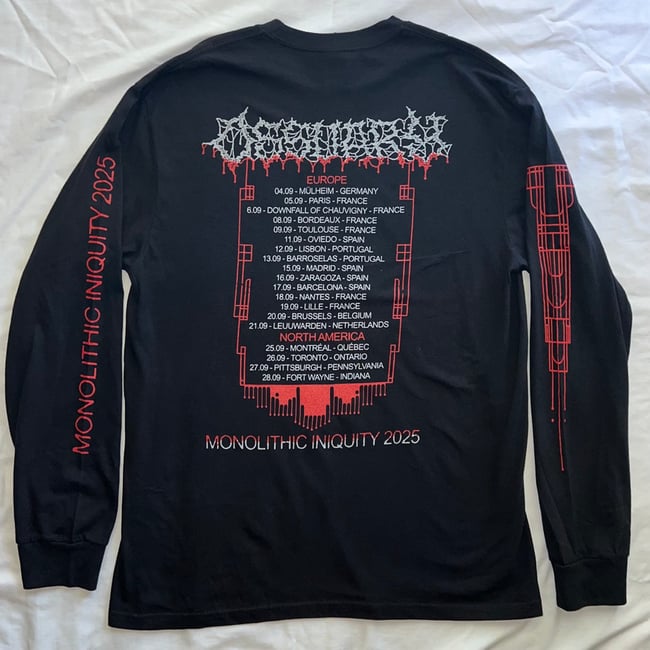 "MONOLITHIC INIQUITY" TOUR LONGSLEEVE