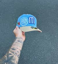 Image 1 of PINK BRIM MULTITONE “ESTADOS UNIDOS MEXICANOS CUSTOM FITTED CAP