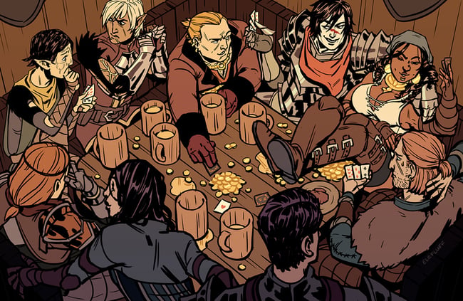 Dragon Age Party Posters