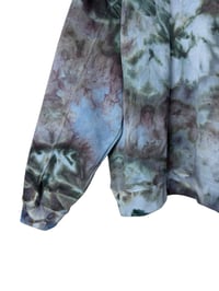 Image 7 of 1XL Ladies Quarter-Zip Pullover in Stormy Skies Ice Dye