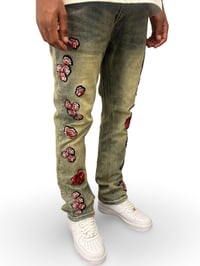 Image 3 of Flowers Flare Jean 
