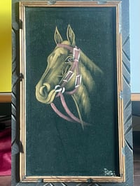 Image 3 of Velvet Painting of a Horse