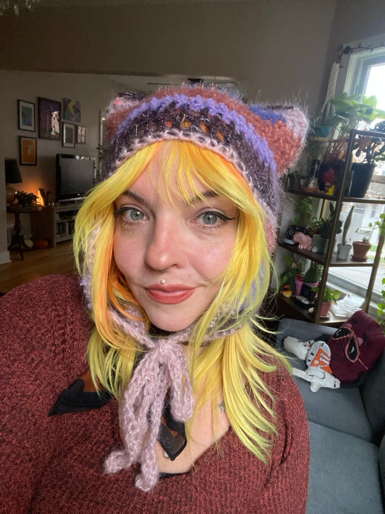 Image of Striped crochet hat